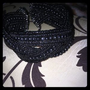 Black beaded bracelet